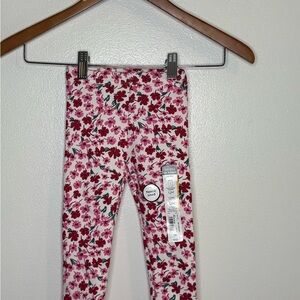 Okie Dokie Pink and Red Heart Leggings